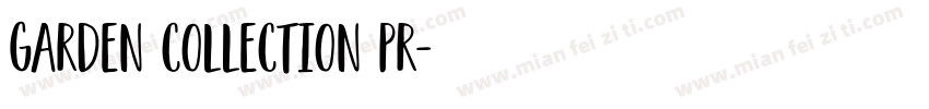 Garden Collection Pr字体转换